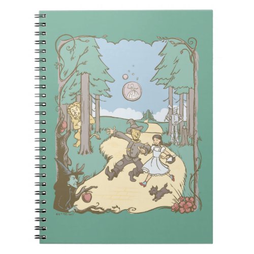 The Wizard Of Oz  Storybook Yellow Brick Road Notebook