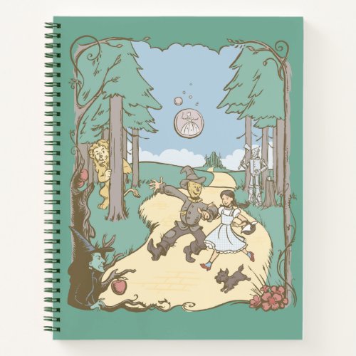 The Wizard Of Oz  Storybook Yellow Brick Road Notebook