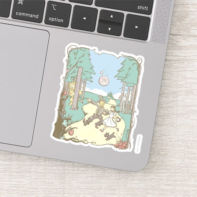 The Wizard Of Oz™ | Storybook Yellow Brick Road Sticker (Detail)