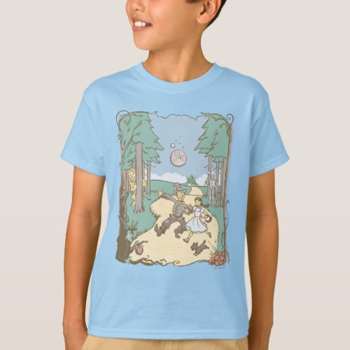 The Wizard Of Oz  Storybook Yellow Brick Road T_Shirt