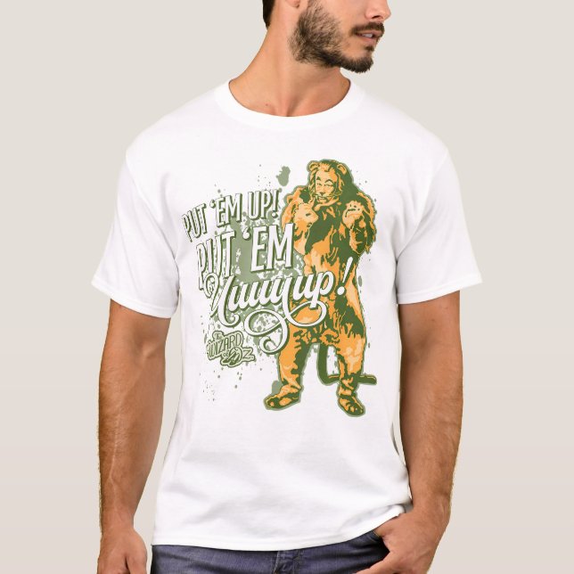 The Wizard Of Oz The Cowardly Lion Put Em Up T-Shirt (Front)