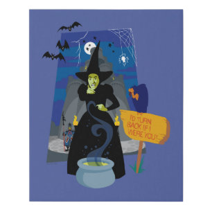 The Wizard Of Oz™   The Wicked Witch Faux Canvas Print