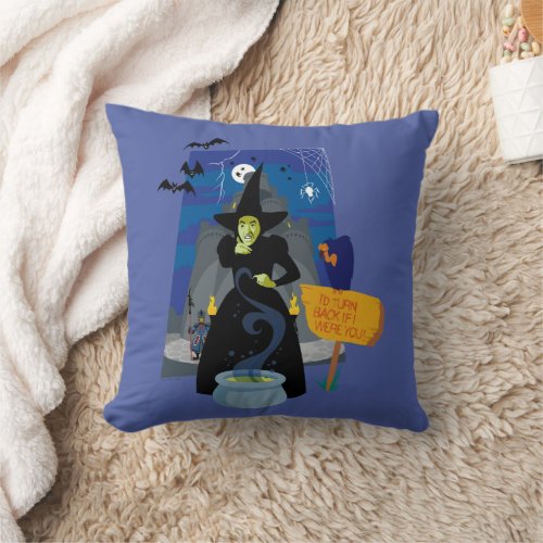 The Wizard Of Oz  The Wicked Witch Throw Pillow