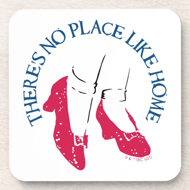 The Wizard Of Oz™ | There's No Place Like Home™ Beverage Coaster (Front)