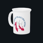 The Wizard Of Oz™ | There's No Place Like Home™ Beverage Pitcher<br><div class="desc">Check out this Ruby Slippers™ graphic that reads: "There's No Place Like Home™", </div>