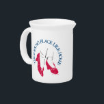 The Wizard Of Oz™ | There's No Place Like Home™ Beverage Pitcher<br><div class="desc">Check out this Ruby Slippers™ graphic that reads: "There's No Place Like Home™", </div>