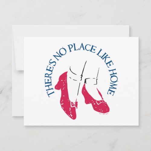 The Wizard Of Oz  Theres No Place Like Home Note Card