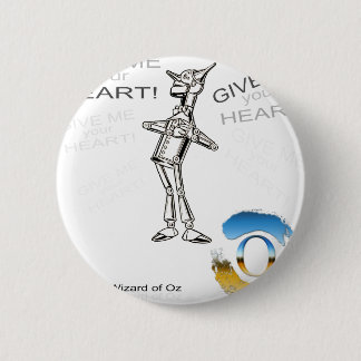 The Wizard of Oz -tin woodnan - illustration Pinback Button