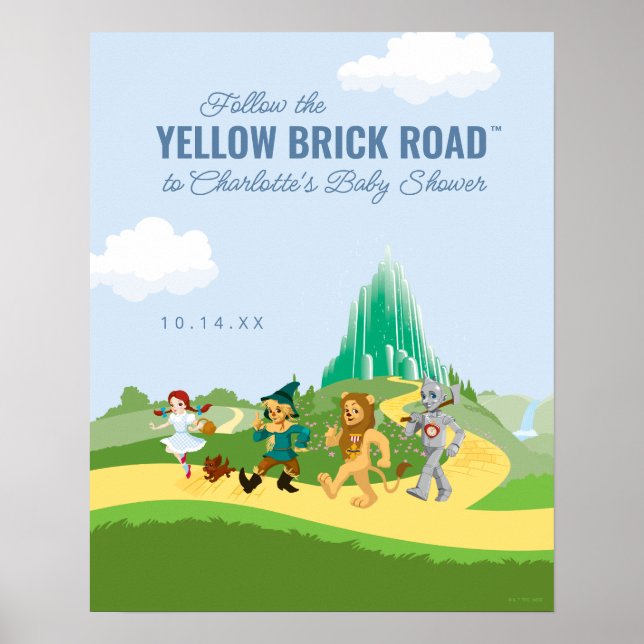 The Wizard Of Oz™ | Welcome Baby Shower Poster (Front)