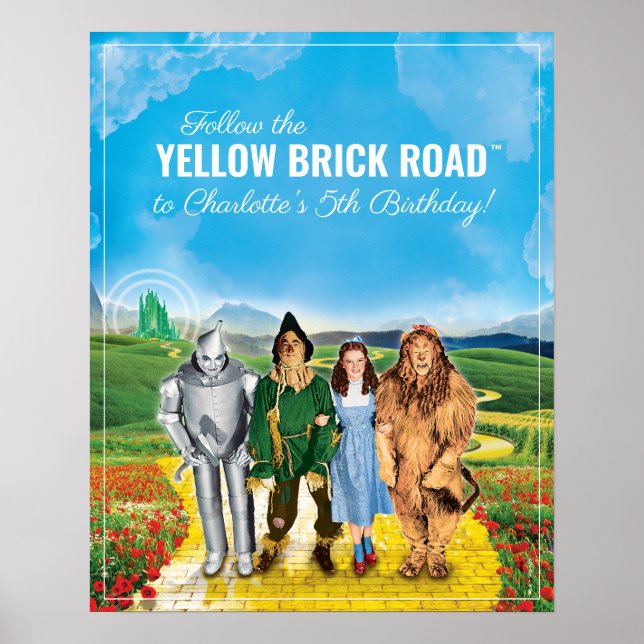 The Wizard Of Oz™ | Welcome Birthday Sign (Front)