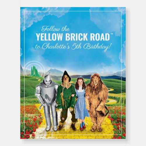 The Wizard Of Oz  Welcome Birthday Sign