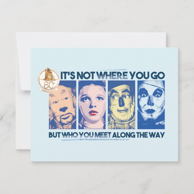 The Wizard Of Oz™ | Who You Meet Along The Way Note Card (Front)