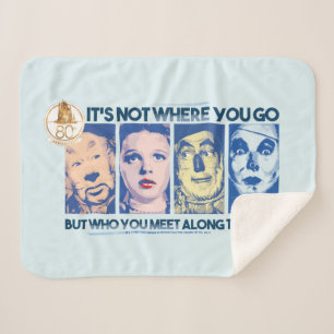 The Wizard Of Oz™   Who You Meet Along The Way Sherpa Blanket