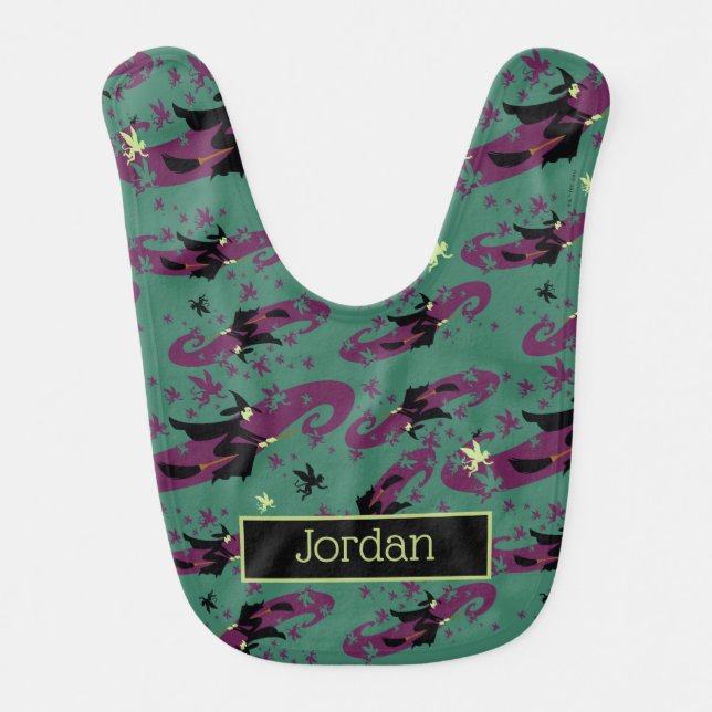 The Wizard Of Oz™ | Wicked Witch™ Pattern Baby Bib (Front)