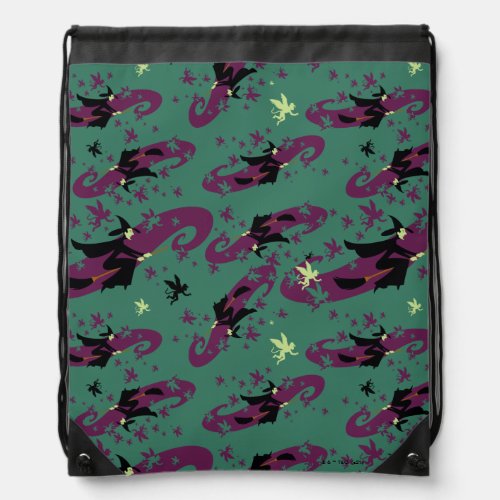The Wizard Of Oz  Wicked Witch Pattern Drawstring Bag