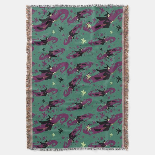 The Wizard Of Oz  Wicked Witch Pattern Throw Blanket