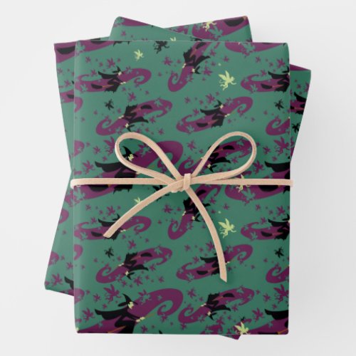 The Wizard Of Oz  Wicked Witch Pattern Wrapping Paper Sheets