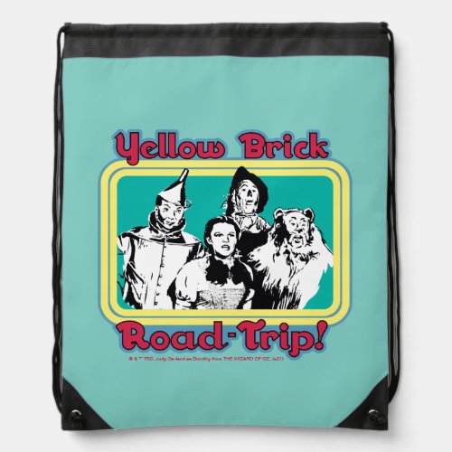 The Wizard Of Oz  Yellow Brick Road_Trip Drawstring Bag