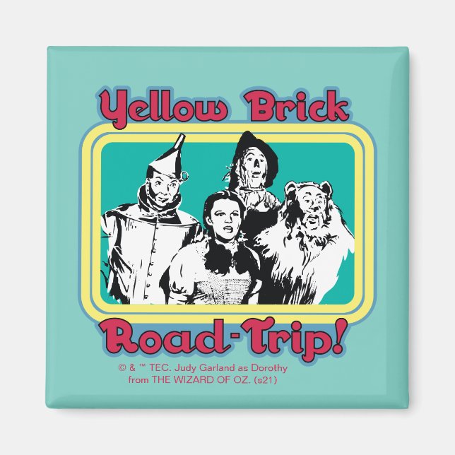 The Wizard Of Oz™ | Yellow Brick Road-Trip! Magnet (Front)