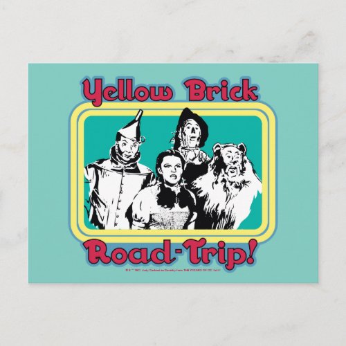 The Wizard Of Ozâ  Yellow Brick Road_Trip Postcard