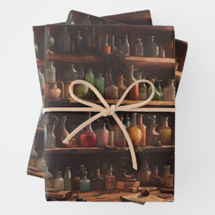 The Wizards Apothecary   Digital Art Wrapping Paper Sheets