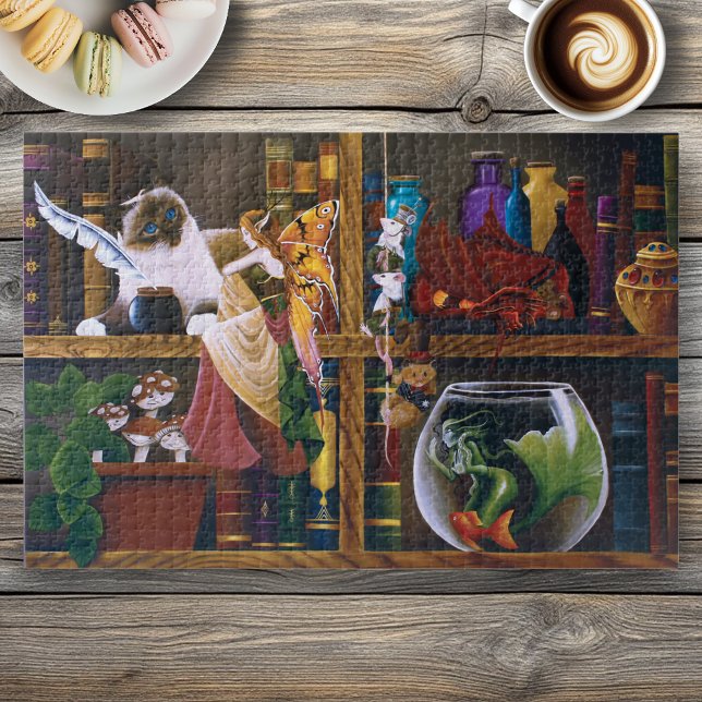 The Wizards Fantasy Library Jigsaw Puzzle (Creator Uploaded)