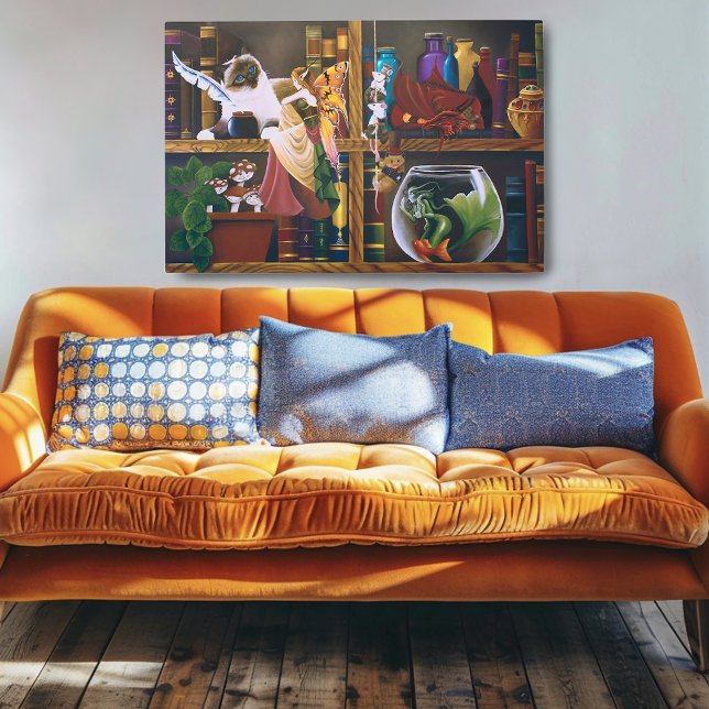 The Wizards Fantasy Library Metal Print (Creator Uploaded)