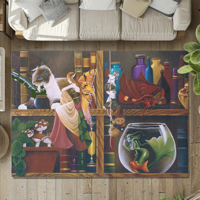 The Wizard's Fantasy Library Rug (Creator Uploaded)
