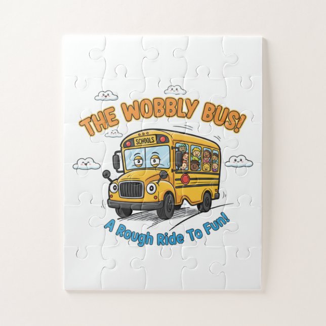 The Wobbly Bus! A Rough Ride To Fun! Jigsaw Puzzle (Vertical)
