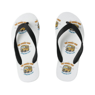 "The Wobbly Bus" Playful School Days Kid's Flip Flops