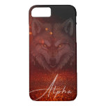 The Wolf Alpha King, Boss Wolf, King of the pack  iPhone 8/7 Case