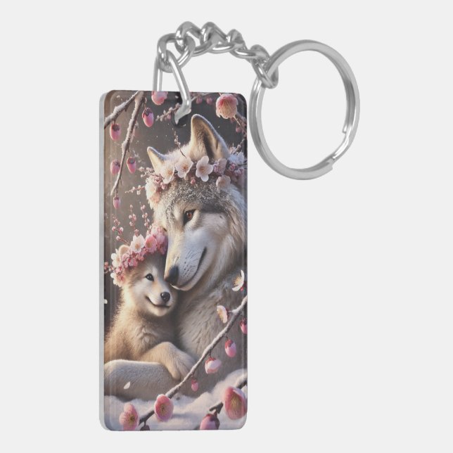 The Wolf and His Son Keychain (Back Left)