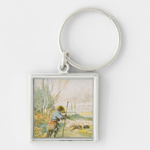 The Wolf as a Shepherd Keychain