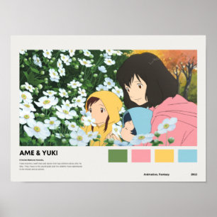 The Wolf Children anime poster