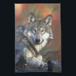 The Wolf Kitchen Towel<br><div class="desc">A stunning photograph of a wolf</div>