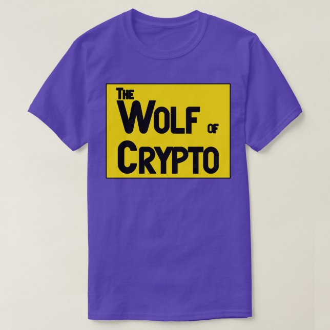 The Wolf of Crypto T-Shirt (Design Front)