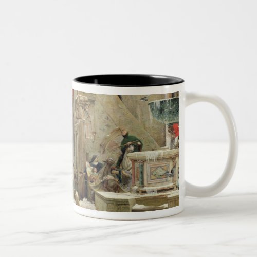 The Wolf of Gubbio 1877 Two_Tone Coffee Mug