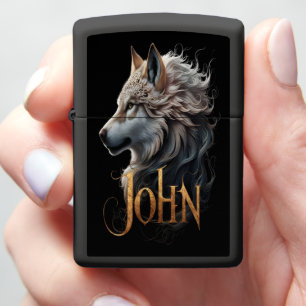 The Wolf of John Zippo Lighter