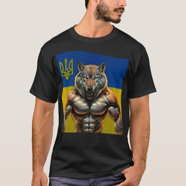 The Wolf of Ukraine, Ukrainian Patriotic T-Shirt (Front)