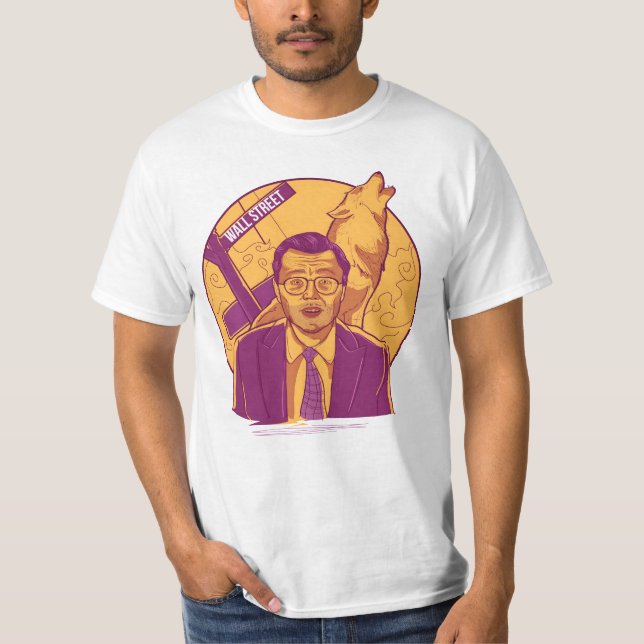 " The Wolf of Wall Street art" T-Shirt (Front)