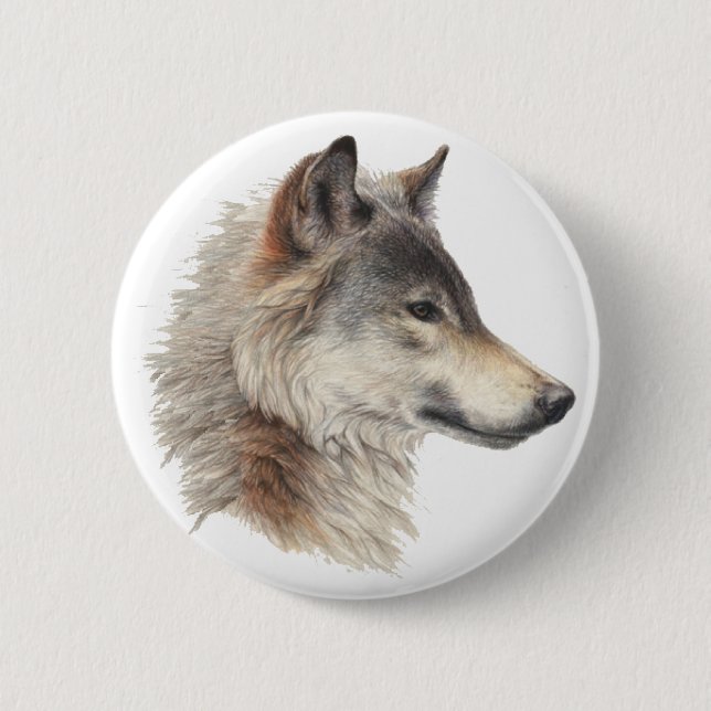 the WOLF pride Pinback Button (Front)