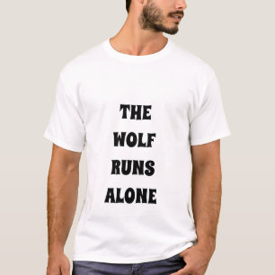 The Wolf Runs Alone Royal Sigma T-Shirt