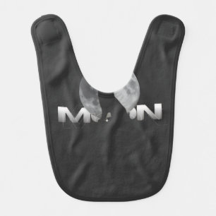 the wolf`s cry under the full moon baby bib