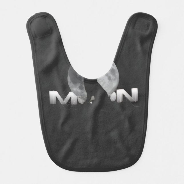 the wolf`s cry under the full moon baby bib (Front)