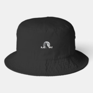 the wolf`s cry under the full moon bucket hat