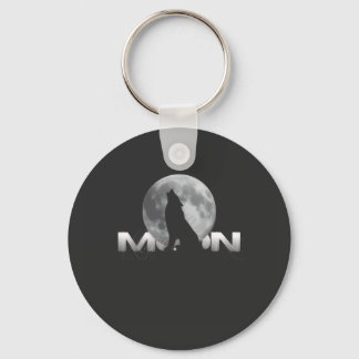 the wolf`s cry under the full moon keychain
