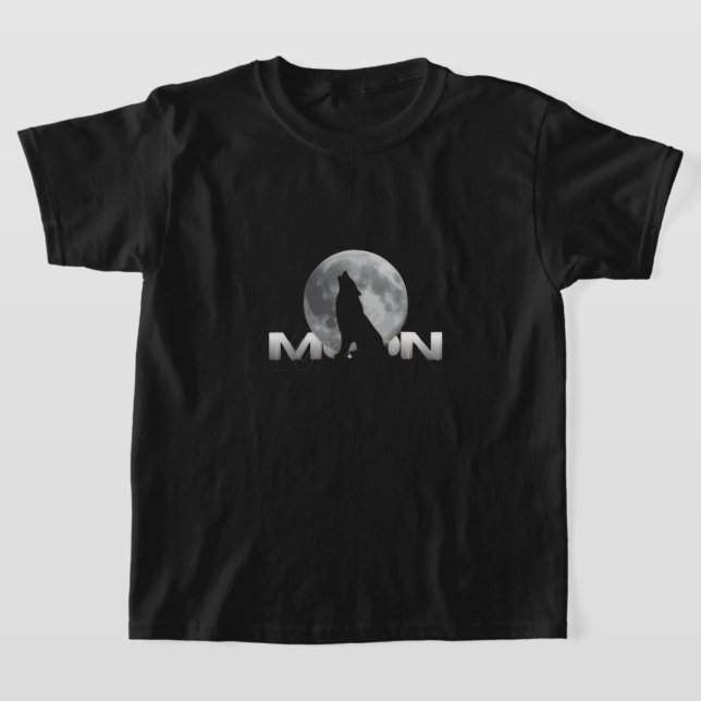 the wolf`s cry under the full moon T-Shirt (Laydown)