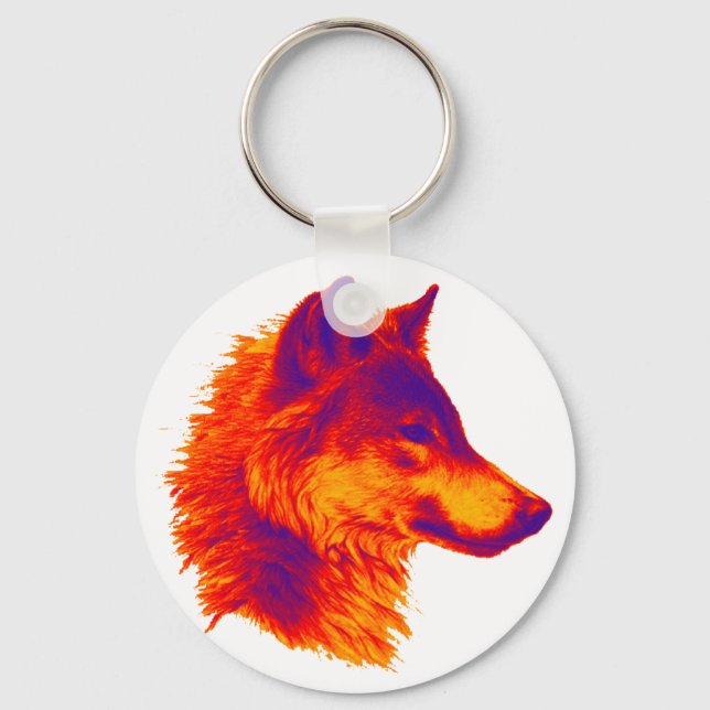 the WOLF shadows Keychain (Front)