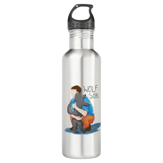 The Wolf Son  Stainless Steel Water Bottle (Front)