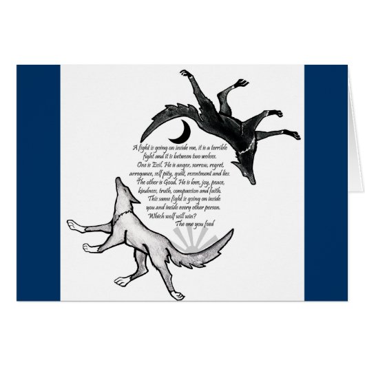The Wolf that Feeds Cards (Front Horizontal)